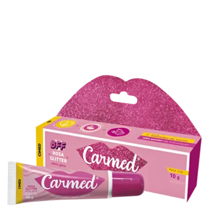 Hidratante Labial Carmed BFF Rosa Glitter 10g