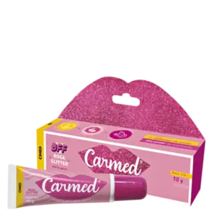 Hidratante Labial Carmed BFF Rosa Glitter 10g