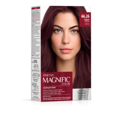 Kit Coloração Magnific Color 66.26 Vermelho Marsala Amend