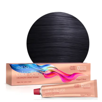 Coloração Vegana Amend Color Delicaté 1.0 Preto