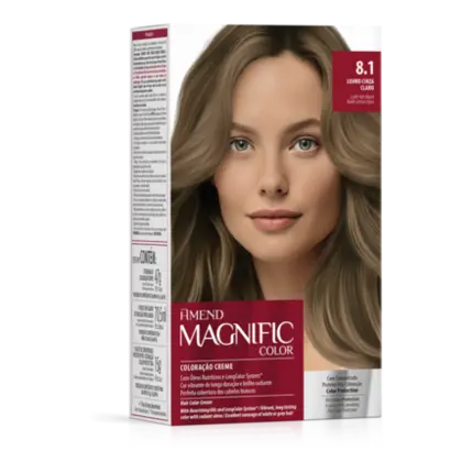 Kit Coloração Magnific Color 8.1 Louro Cinza Claro
