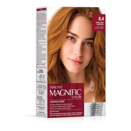 Kit Coloração Magnific Color 8.4 Louro Claro Acobreado
