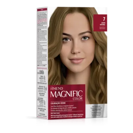 Kit Coloração Magnific Color 7.0 Louro Natural Amend