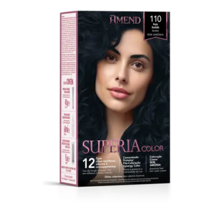 Tonalizante Supéria Color 110 Preto Azulado Amend