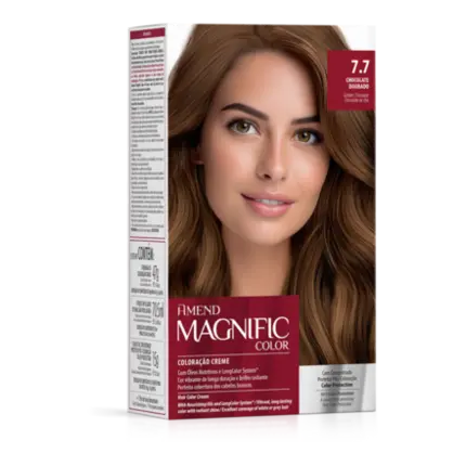 Kit Coloração Magnific Color 7.7 Chocolate Dourado Amend
