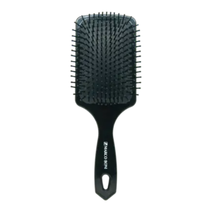 Escova Pro School Raquete Nylon Pin Preta Marco Boni