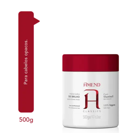Máscara Doadora de Brilho Com Vitamina E Amend 500g