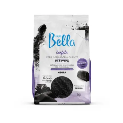 Cera Confete Negra Depil Bella 1kg