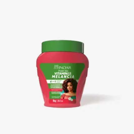 Creme de Tratamento Poder das Vitaminas Melancia Inoar 1kg