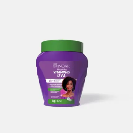 Creme de Tratamento Poder das Vitaminas Uva Inoar 1kg