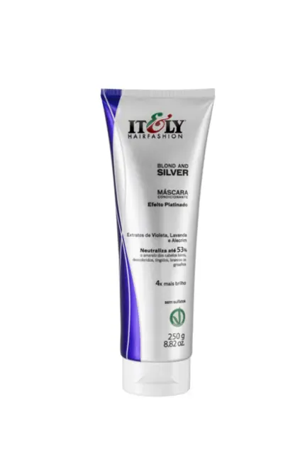 Máscara Desamareladora Blond and Silver Itely 250g