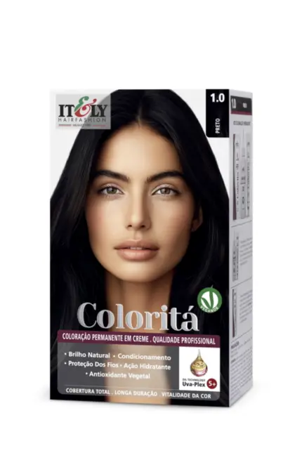Coloração Permanente Coloritá Itely 1.0 Preto