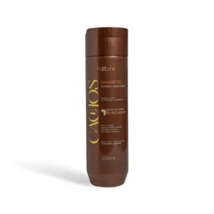 Shampoo Blend de Óleos Africanos Cachos Fattore 300ml