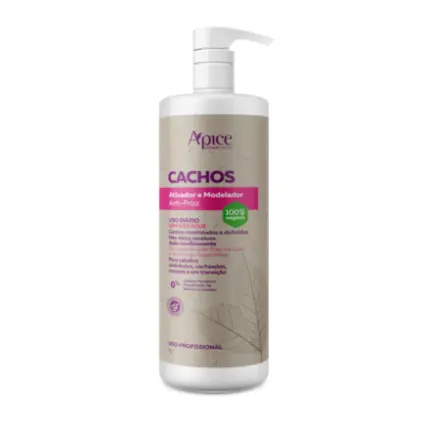 Ativador e Modelador Antifrizz Cachos Apice 1L