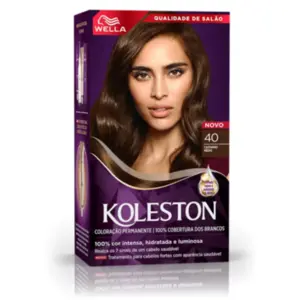 Coloração Permanente 40 Castanho Médio Koleston