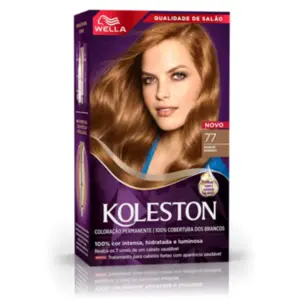 Coloração Permanente 77 Marrom Dourado Koleston
