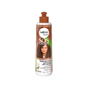 Ativador de Cachos Óleo de Coco SOS Cachos Salon Line 300ml