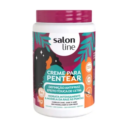 Creme Para Pentear Definição Antifrizz Salon Line 1kg