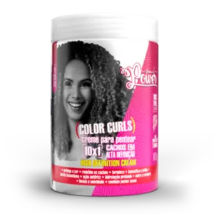 Creme de Pentear Color Curls 10x1 cachos Alta Definição Soul Power 800g