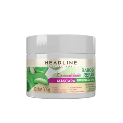Máscara Babosa Repair Reconstrução Profunda Headline 300g