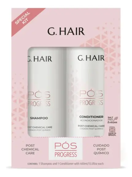 Kit Especial Pós Progress G.Hair 2x400ml