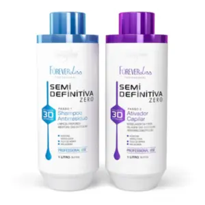 Kit Escova Semi Definitiva Zero 2x1Litro Forever Liss