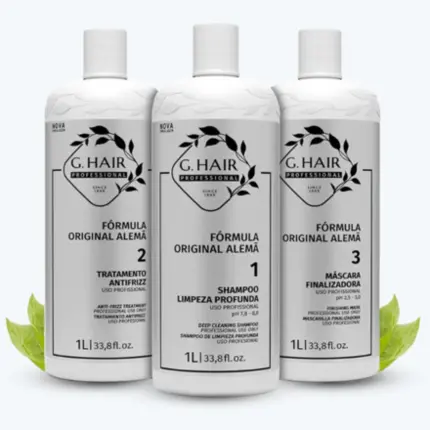 Kit de Tratamento Fórmula Alemã G.Hair 3x1Litro