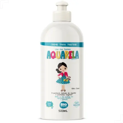 Creme para Pentear Aquarela Teen Liso dos Sonhos Bio Vegetais 500ml