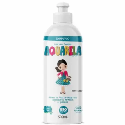 Shampoo Aquarela Teen Liso dos Sonhos Bio Vegetais 500ml