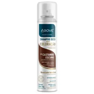 Shampoo a Seco Com Coloração Cor Castanho Escuro Above Hair Care 150ml