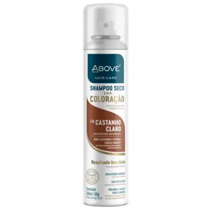Shampoo a Seco Com Coloração Cor Castanho Claro Above Hair Care 150ml