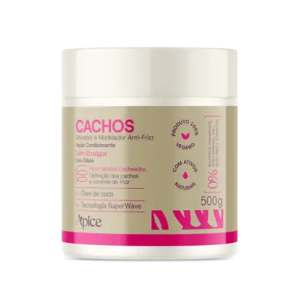 Ativador e Modelador Nutritivo Anti-Frizz Cachos Apice 500g