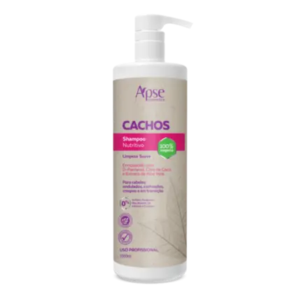 Shampoo Cachos Nutritivo Limpeza Suave Apice 1L