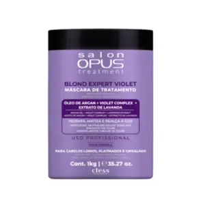 Mascara de Tratamento Blond Violet Matizadora Salon Opus Cless 1kg