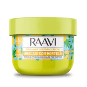 Esfoliante Corporal e Facial Abacaxi com Hortelã Raavi 200g
