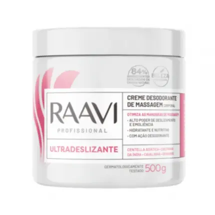 Creme de Massagem Ultradeslizante Raavi 500g