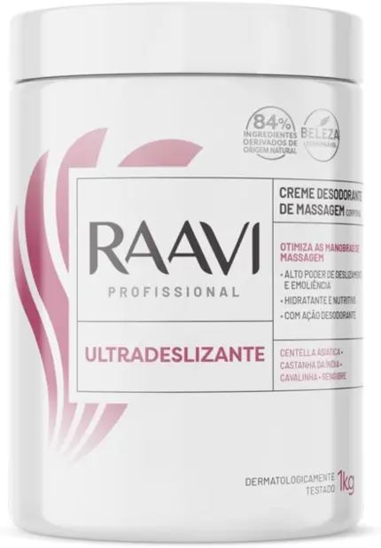 Creme de Massagem Ultradeslizante Raavi 1kg