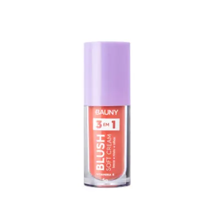 Blush Líquido Soft Cream 3 em 1 (Wishes) Bauny 5g
