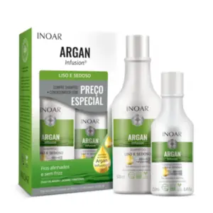 Kit Argan Infusion Sh+Cond Liso e Sedoso Inoar