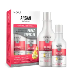 Kit Argan Infusion Sh+Cond Controle da Queda Inoar