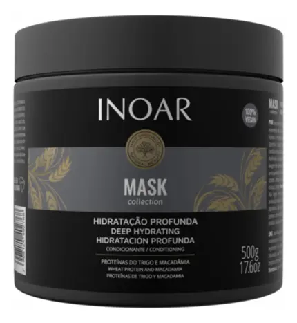 Máscara Hidratante Mask Inoar 500g