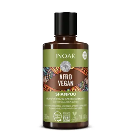 Shampoo Hidratante Afro Vegan Inoar 300ml