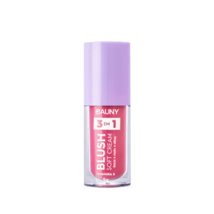 Blush Líquido Soft Cream 3 em 1 (Princess) Bauny 5g