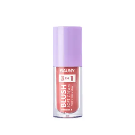 Blush Líquido Soft Cream 3 em 1 (Sunny) Bauny 5g