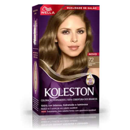 Coloração Permanente 72 Louro Mate Médio Koleston
