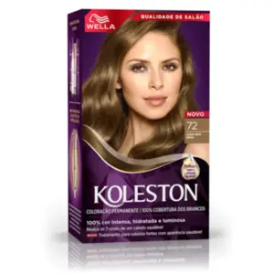 Coloração Permanente 72 Louro Mate Médio Koleston