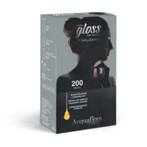 Kit Tonalizante Hidra Gloss 200 Preto Acquaflora