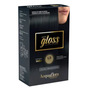 Coloração Permanente 1.0 Preto Hidra Gloss Acquaflora