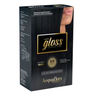 Coloração Permanente 4.0 Castanho Natural Hidra Gloss Acquaflora