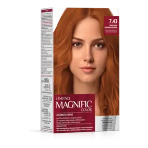 Kit Coloração Magnific Color 7.43 Louro Médio Acobreado Dourado